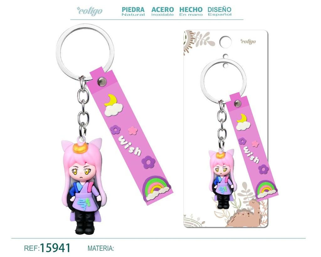 Llavero de dibujos animados - Accesorios y llaveros divertidos