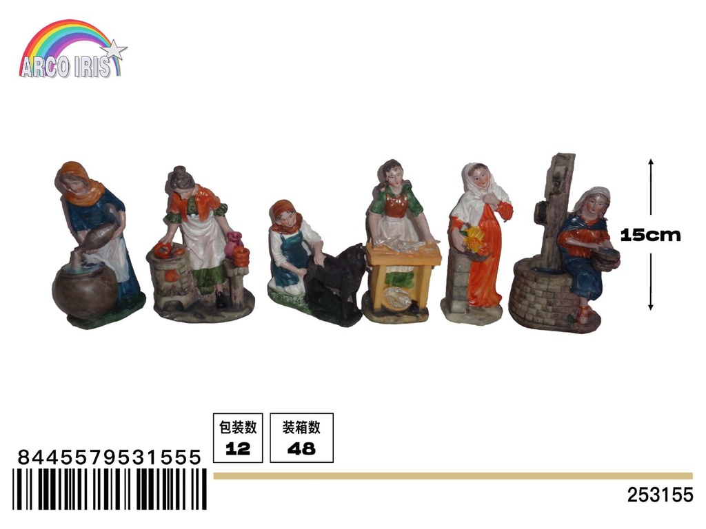 Figuras de personajes de Navidad 6pcs - Adornos navideños