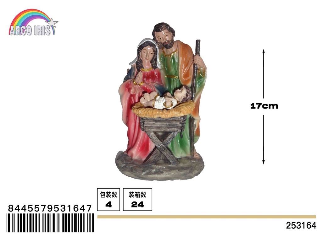 Figura de Belén de nacimiento de Niño Jesús - Adorno navideño