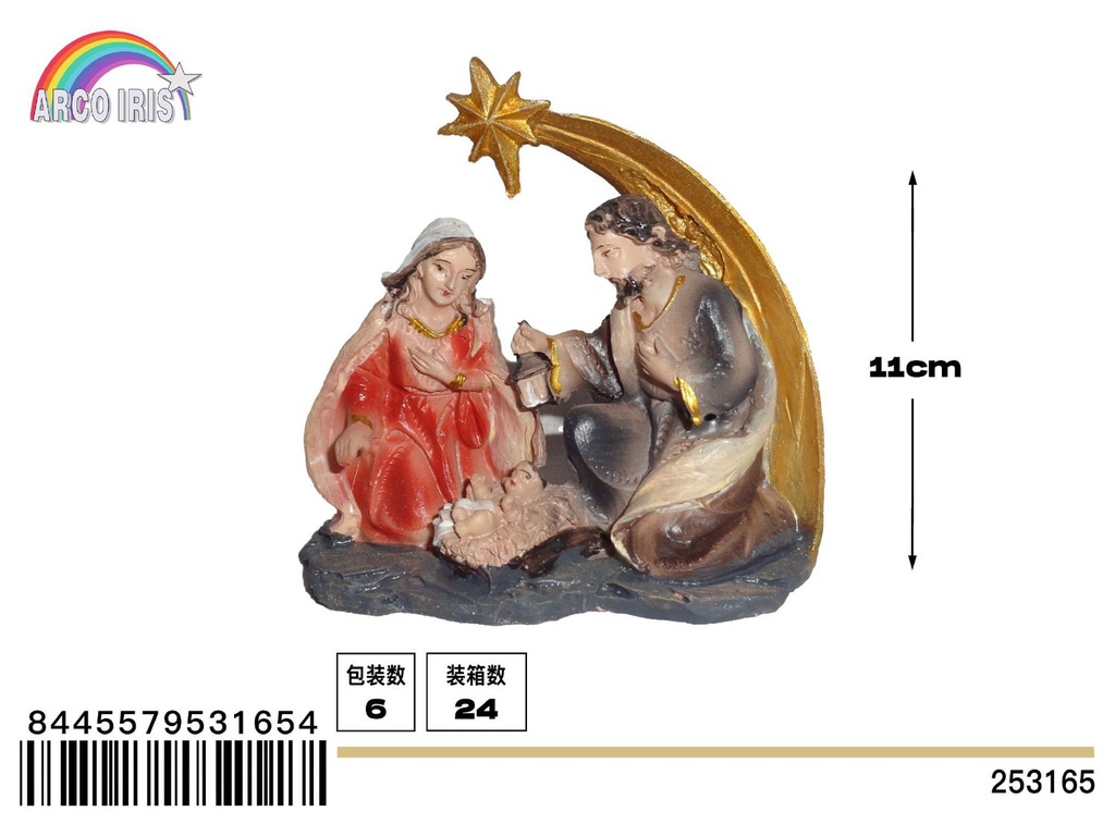 Figura de Belén de nacimiento de Niño Jesús - Adorno navideño