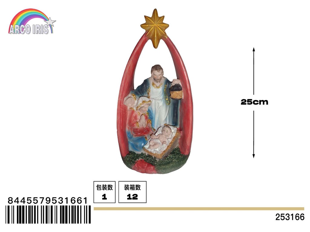 Figura de Belén de nacimiento de Niño Jesús - Adorno navideño