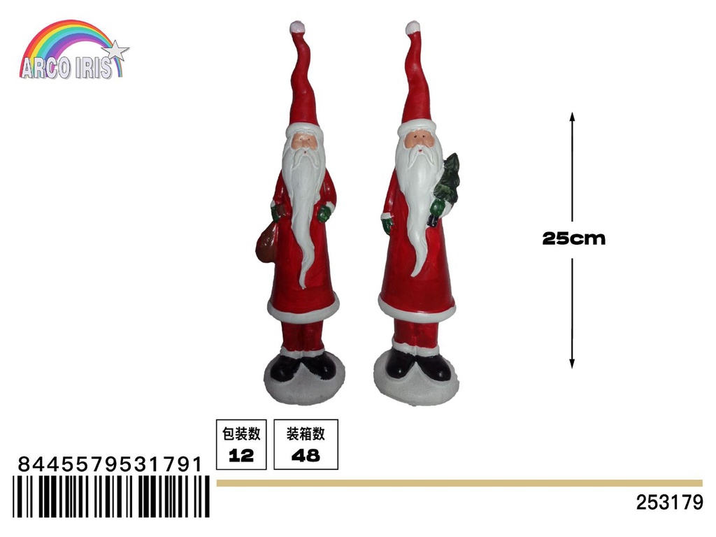 Figura de Papa Noel 2pcs - Adorno navideño