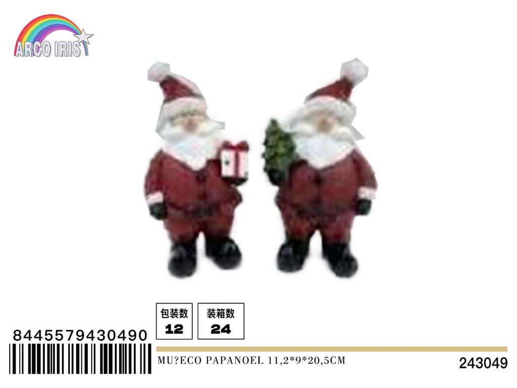 Muneco Papá Noel 11.2*9*20.5 cm - Decoración navideña