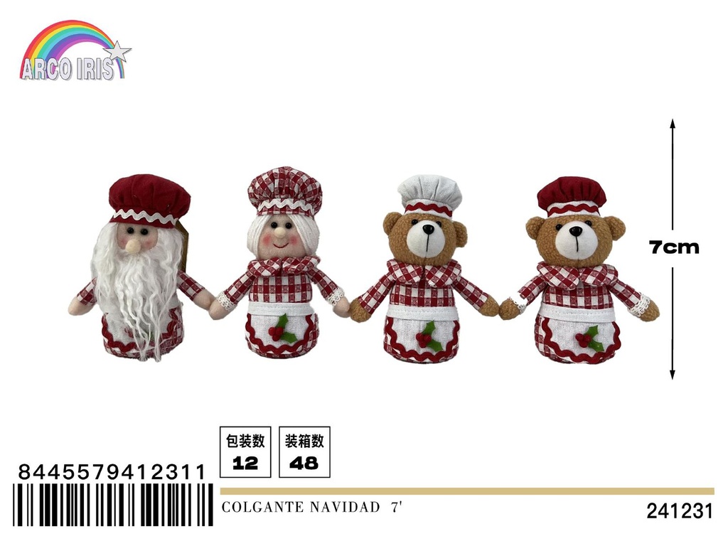 Colgante Navidad 7" - Adorno navideño moderno