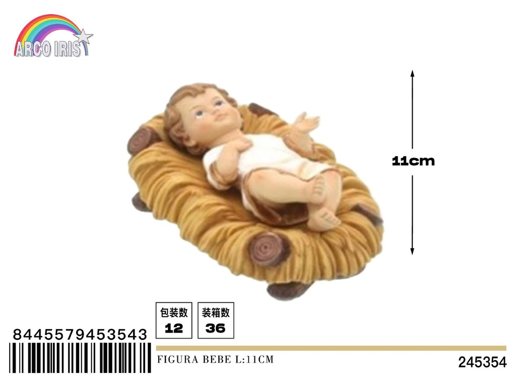 Figura bebé nacimiento 11 cm - Adorno navideño