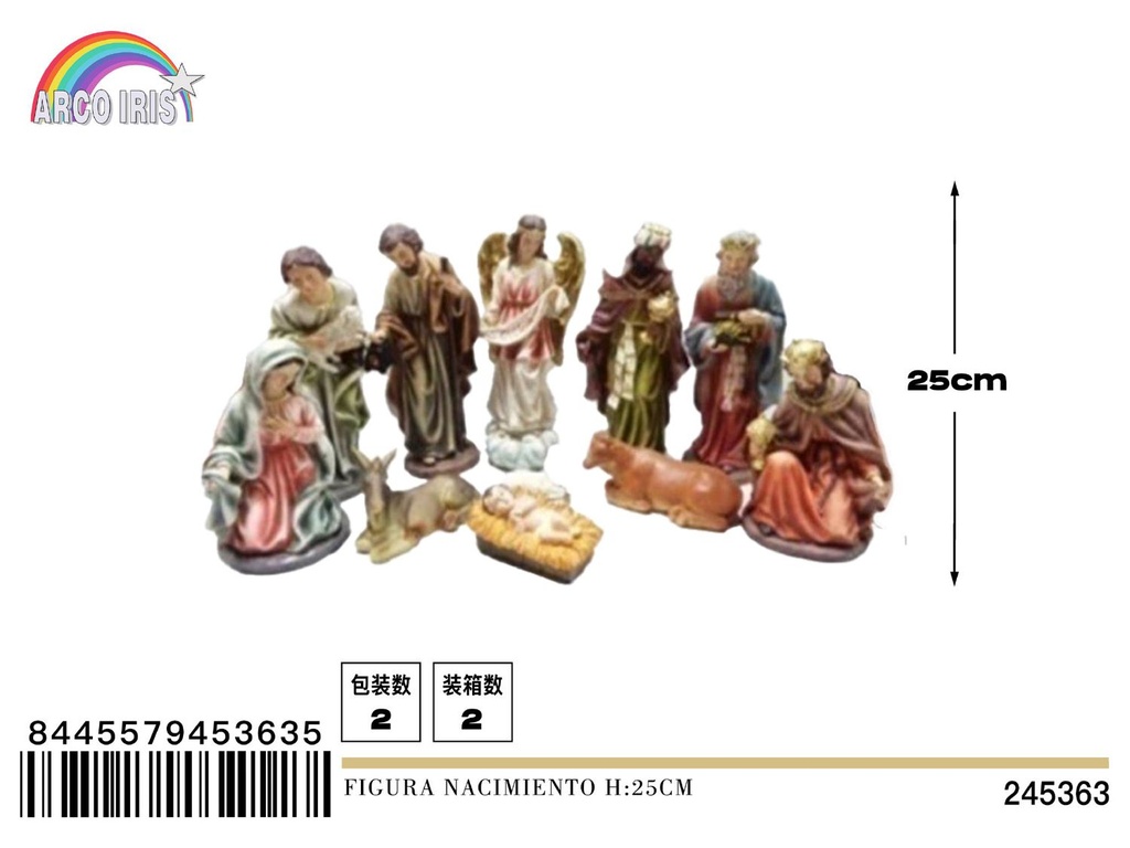 Figura nacimiento 25 cm - Adorno navideño