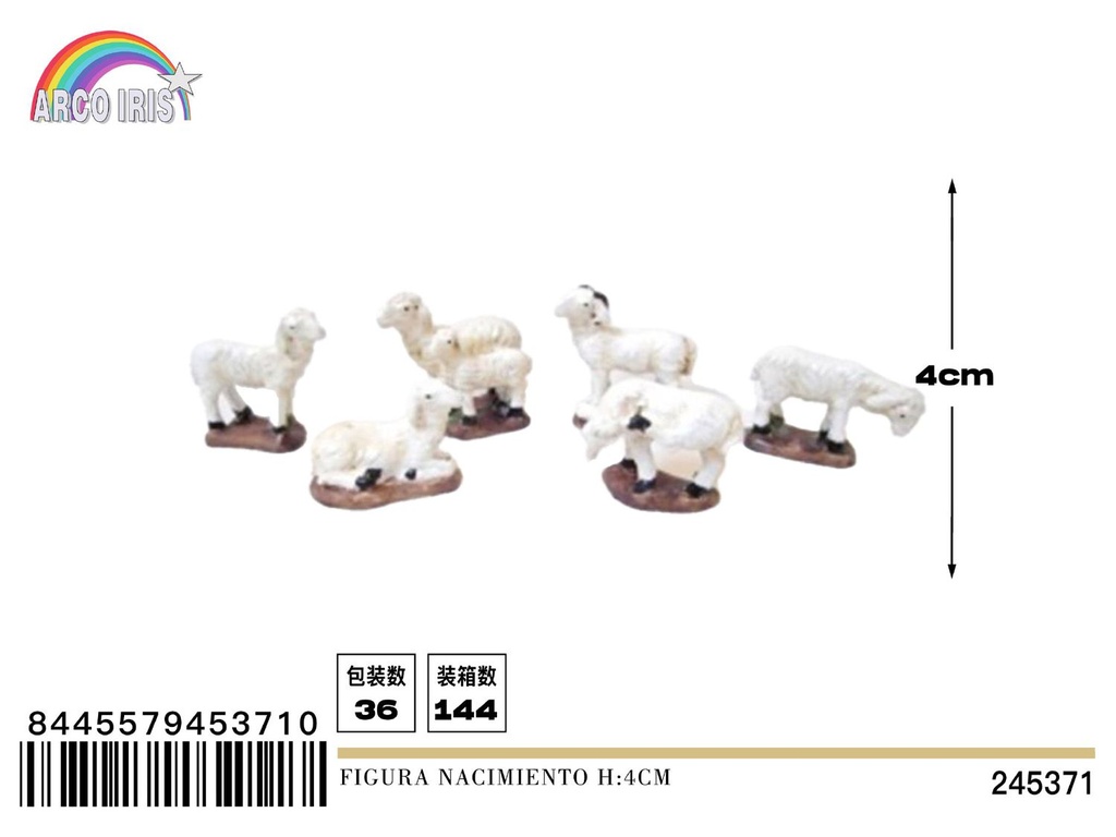 Figura nacimiento 4 cm - Adorno navideño