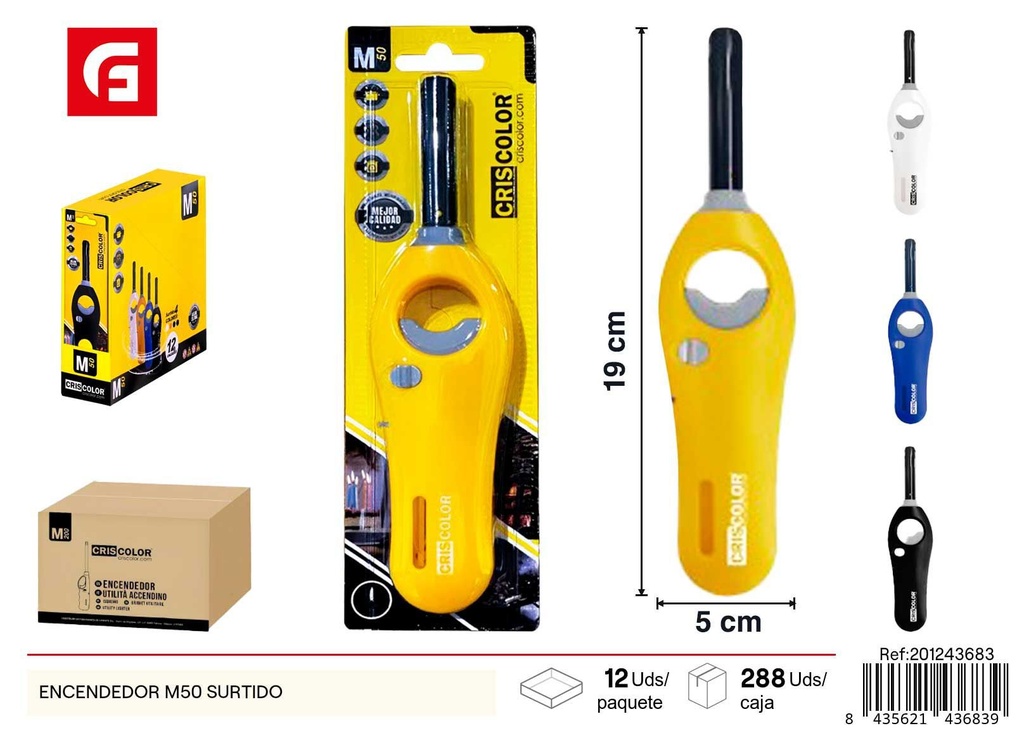 Encendedor M50 surtido - Utensilios de cocina