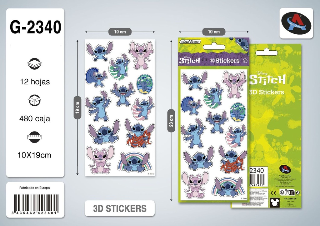 Pegatinas de Stitch - Papelería y Sorpresas