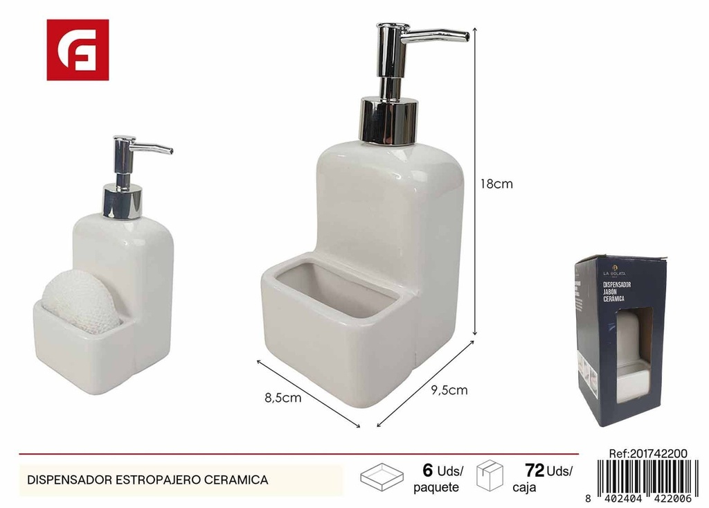 Dispensador de estropajo cerámica - Artículos de baño