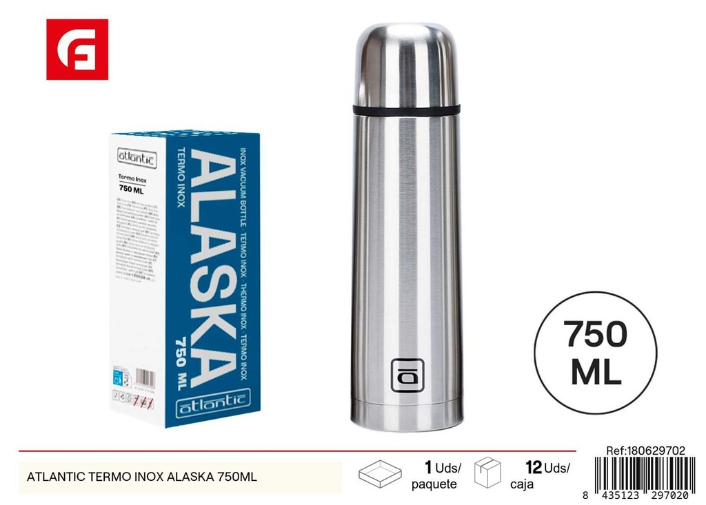 Termo de acero inoxidable 750ml modelo Alaska - Accesorios de cocina