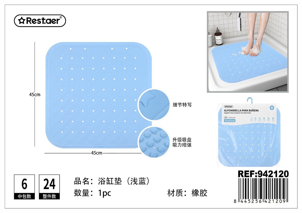 Alfombrilla para bañera 45x45cm - Artículos de baño