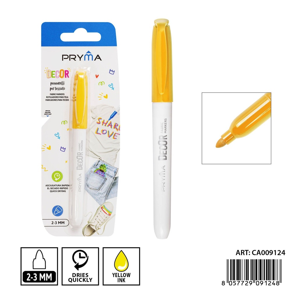 Ratador de tela 2-3mm amarillo - Útiles de arte y manualidades