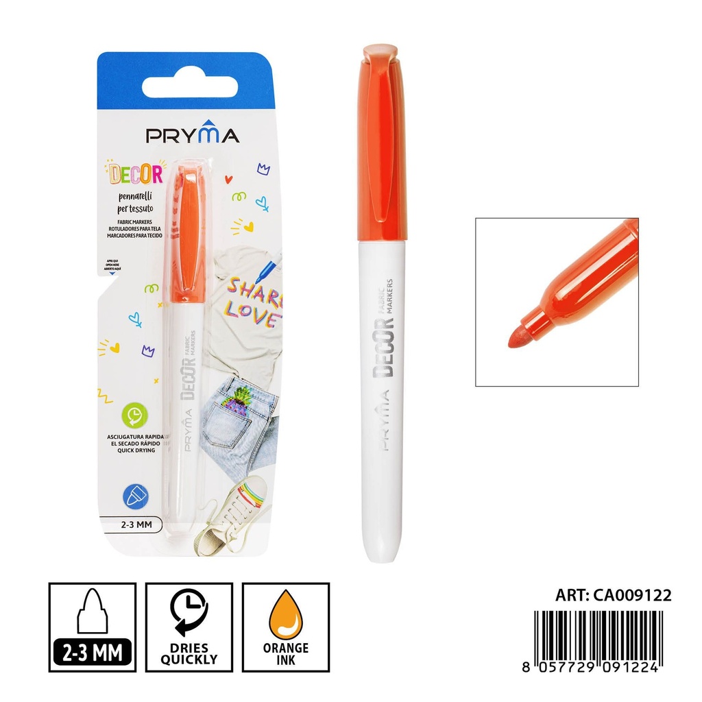 Ratador de tela 2-3mm naranja - Útiles de arte y manualidades