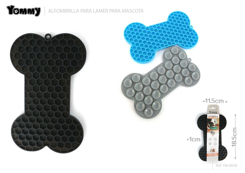 Alfombrilla para lamer de mascotas anticomezón 18.5*11.5*1 cm - Accesorios para mascotas