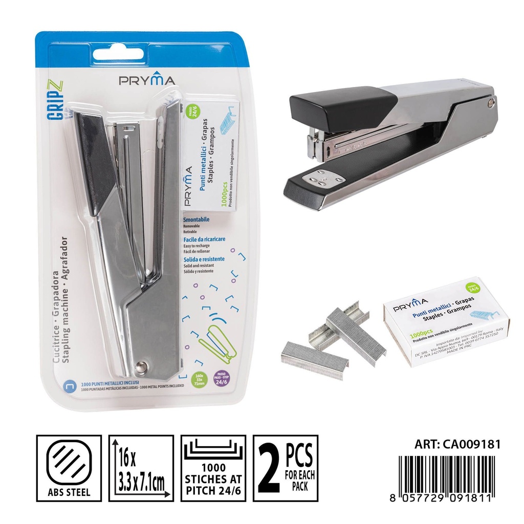 Grapadora 24/6 con 1000 grapas - Papelería y oficina
