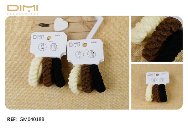 Goma de pelo 12/U GM04018B - Accesorios para el cabello
