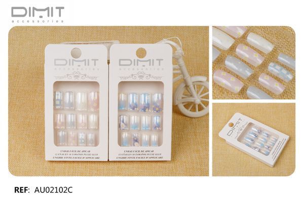 Postizas 12/U AU02102C DM - Accesorios de uñas