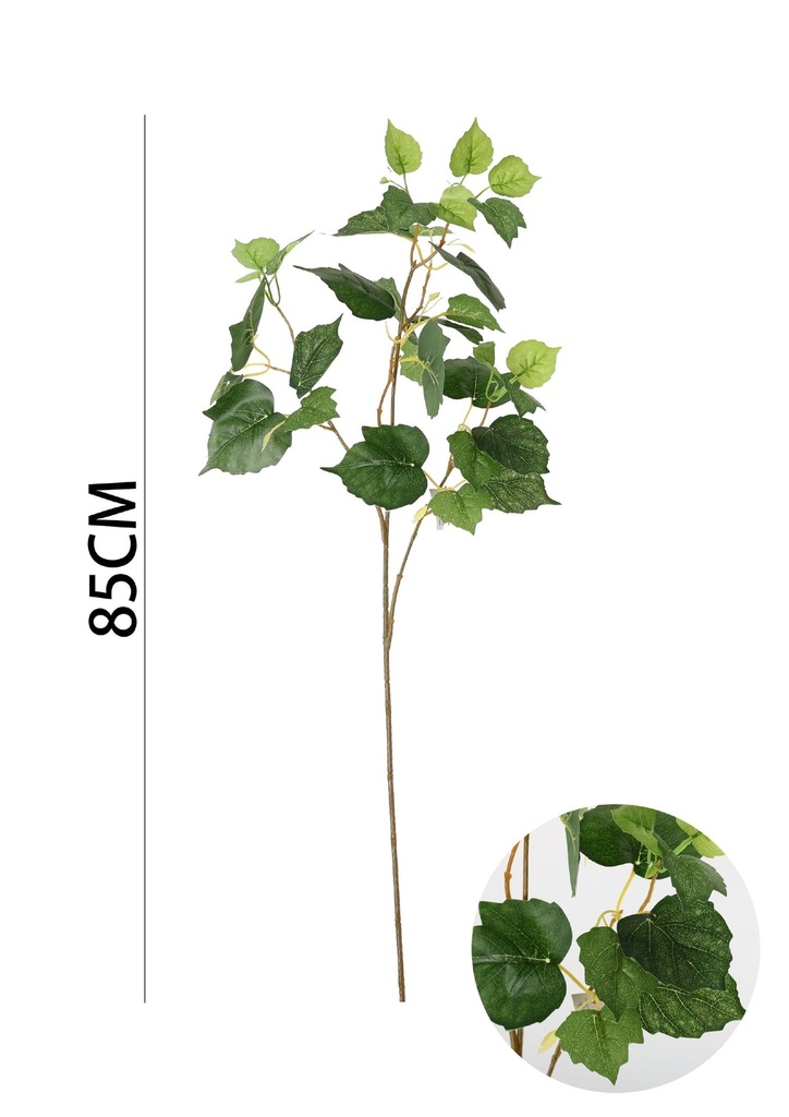 Rama de hiedra artificial 85 cm - Decoración natural