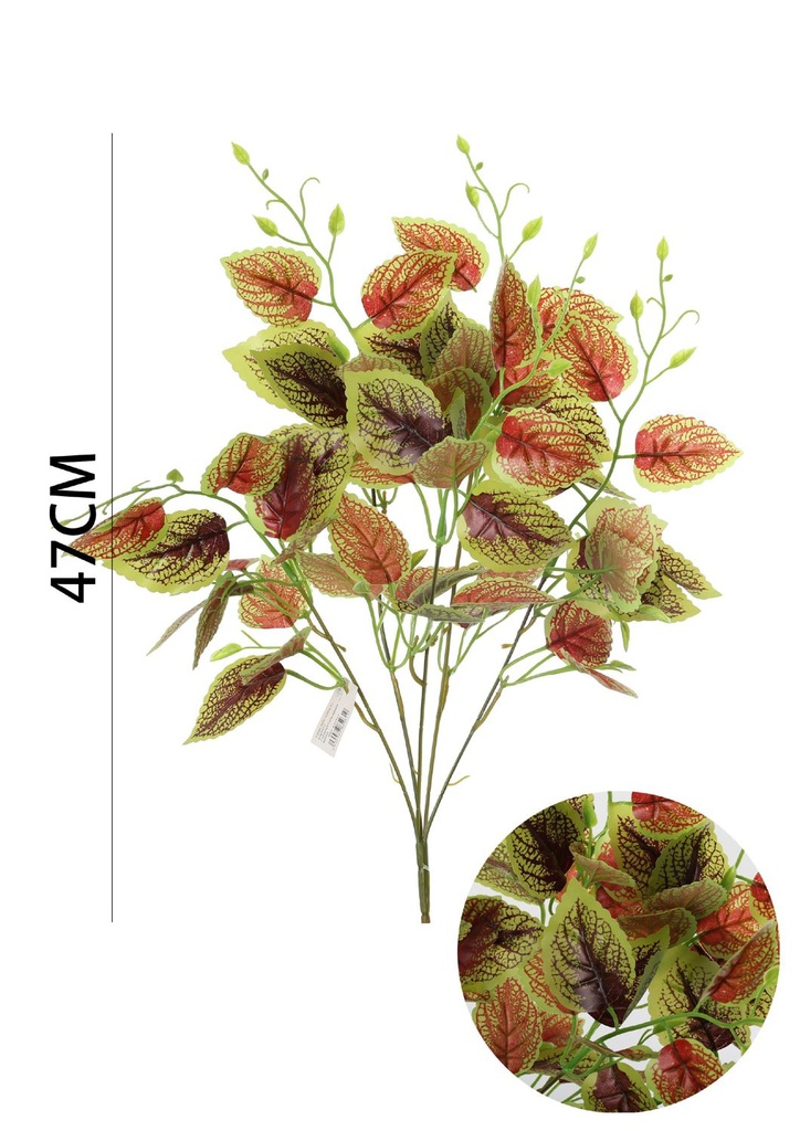 Ramo de flores artificiales - Ramo de hojas de seda en 47 cm
