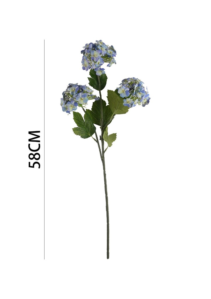 Ramo de flores artificiales - Hortensia en 3 cabezas