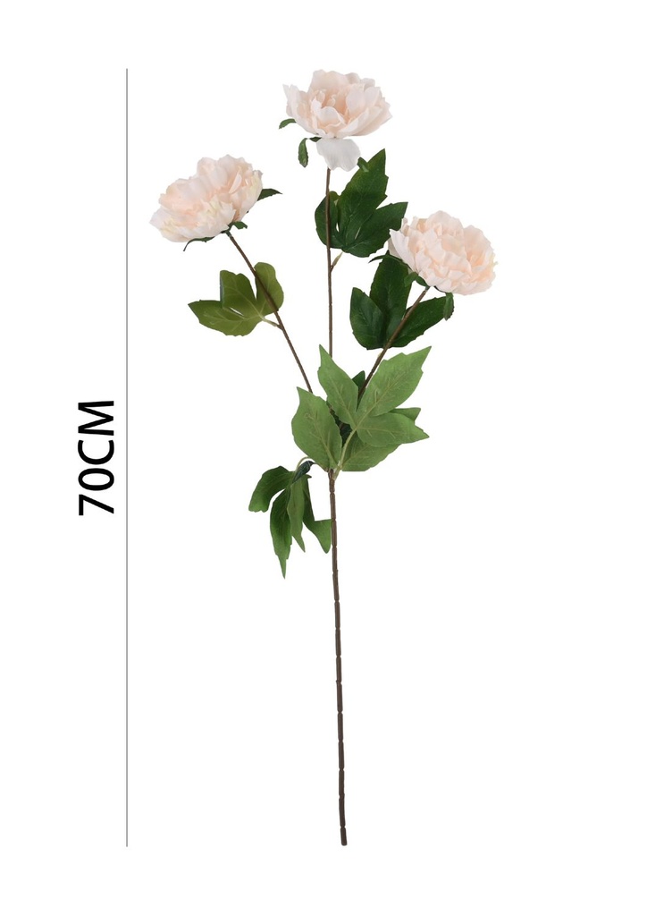 Ramo de flores artificiales - Peonía en 3 cabezas