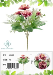 Carnaciones artificiales de cedro rosa profundo - Ramo decorativo
