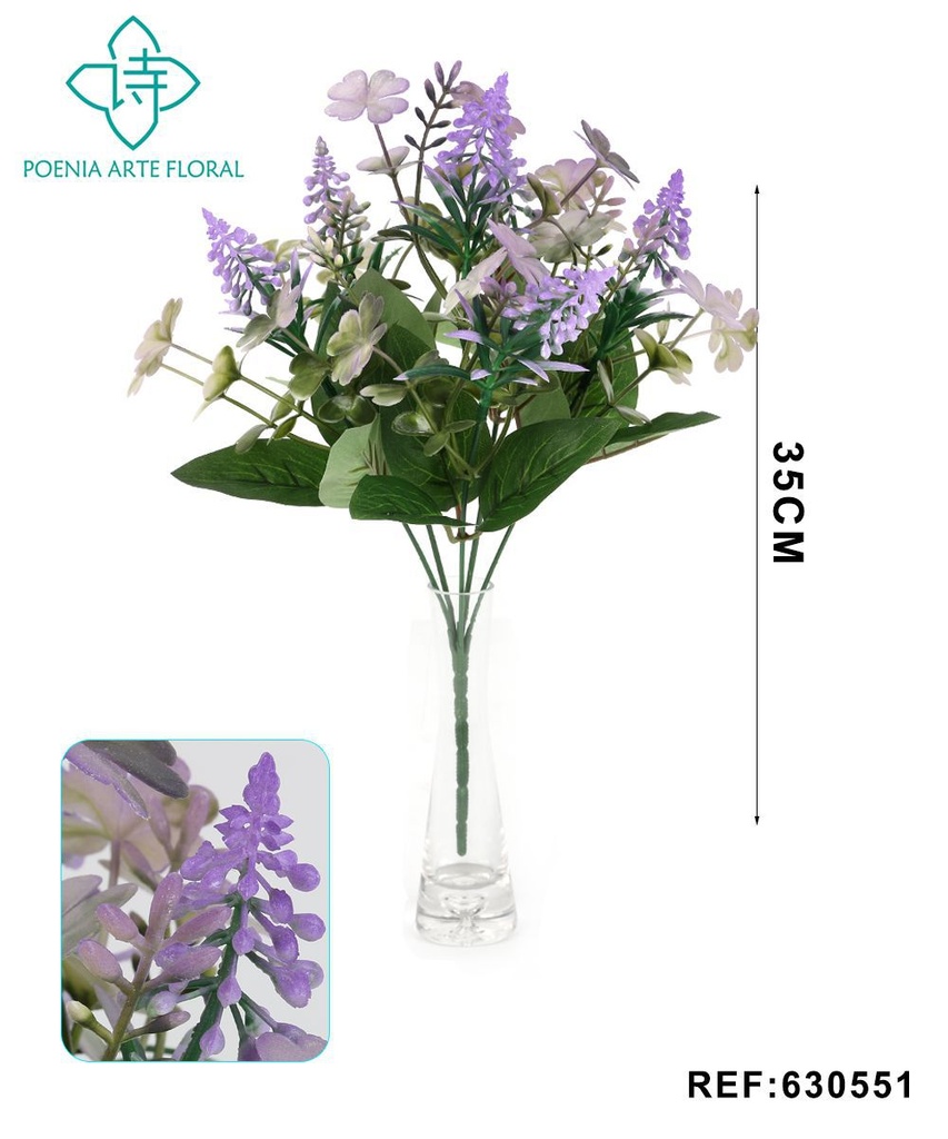 Ramo decorativo 630551 en púrpura - Ramo decorativo - Serie de hierbas de agua