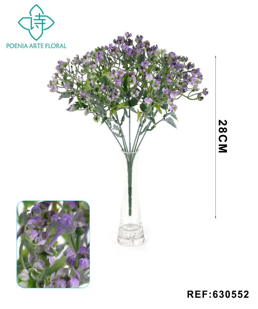 Ramo decorativo 630552 en púrpura - Ramo decorativo - Serie de hierbas de agua