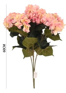 Ramo de hortensias BUSH con 7 cabezas de 23" y 144 hojas - Ramo decorativo