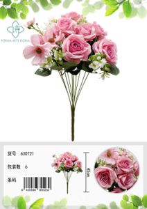 Ramo de 11 cabezas de rosas ángel - Ramo decorativo