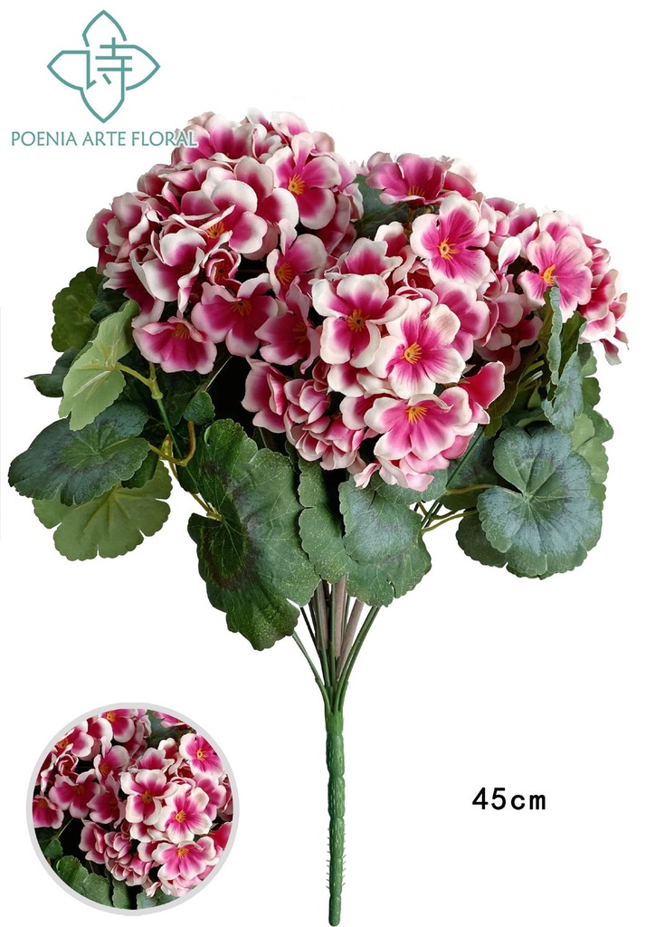 Ramo de flores de membrillo de 47 cm y 18 hojas - Ramo decorativo