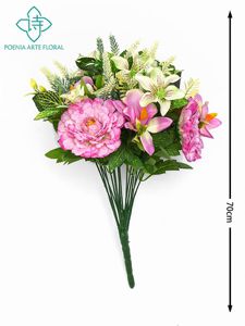 Ramo de 17 flores en tonos lilas y blancos - Bouquet de flores grandes