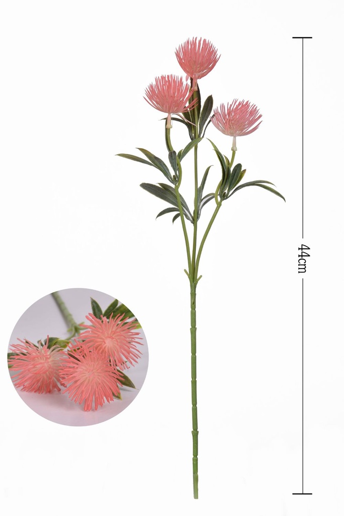 Ramo de 3 cabezas de plástico - Decoración floral