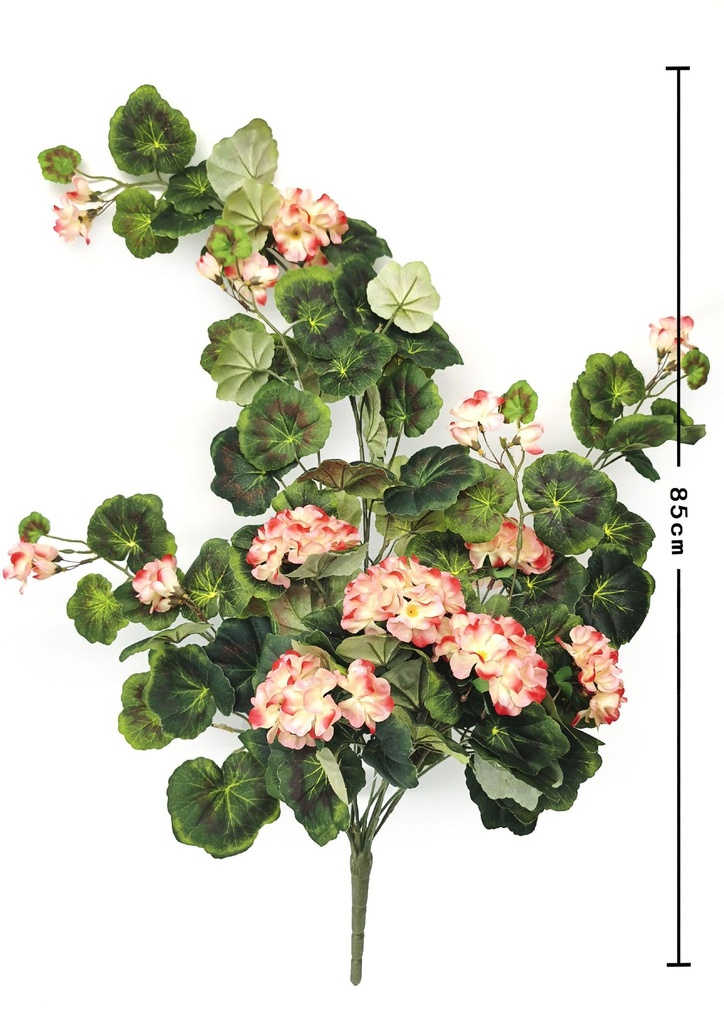 Ramo de flores artificiales - Geranios colgantes para decoración
