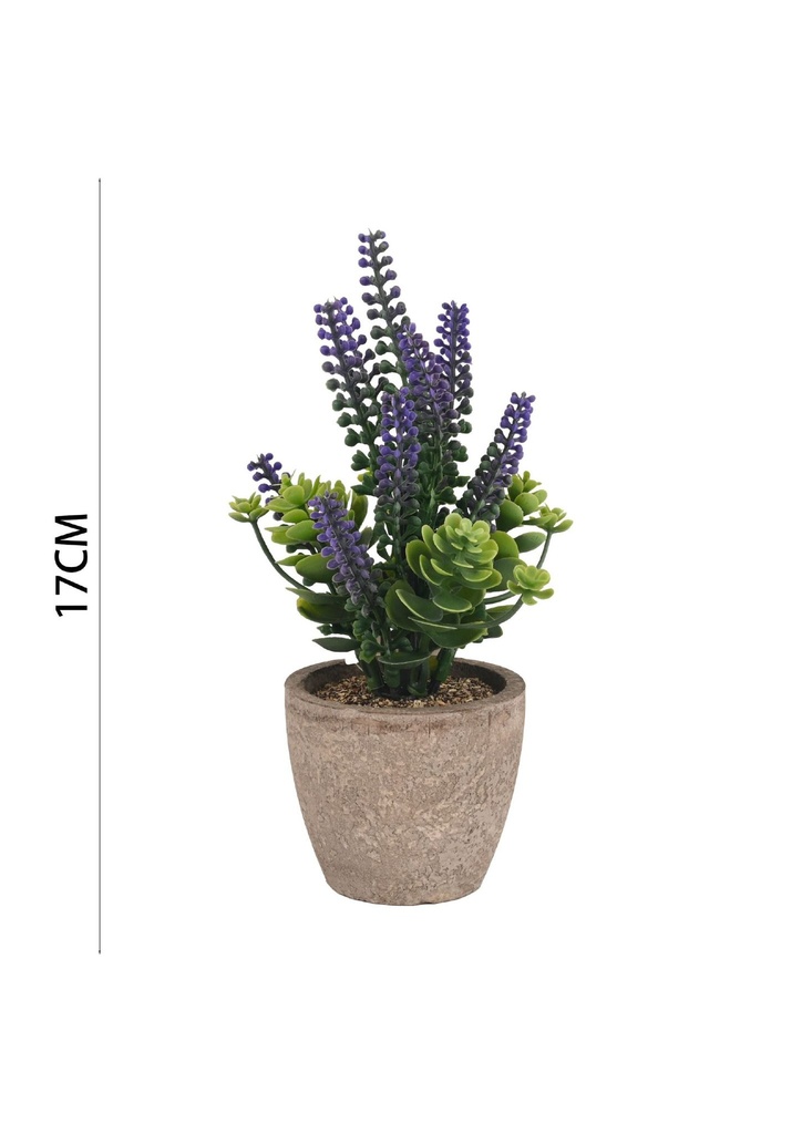 Planta falsa de lavanda en maceta 16 cm - Decoración floral