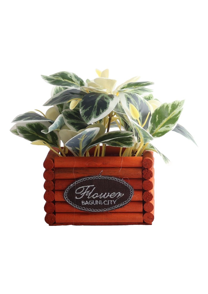 Pozuelo de flores artificiales - Pequeño macetero decorativo