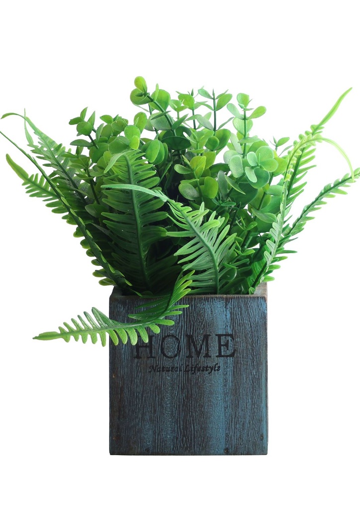 Pozuelo de flores artificiales - Pequeño macetero decorativo