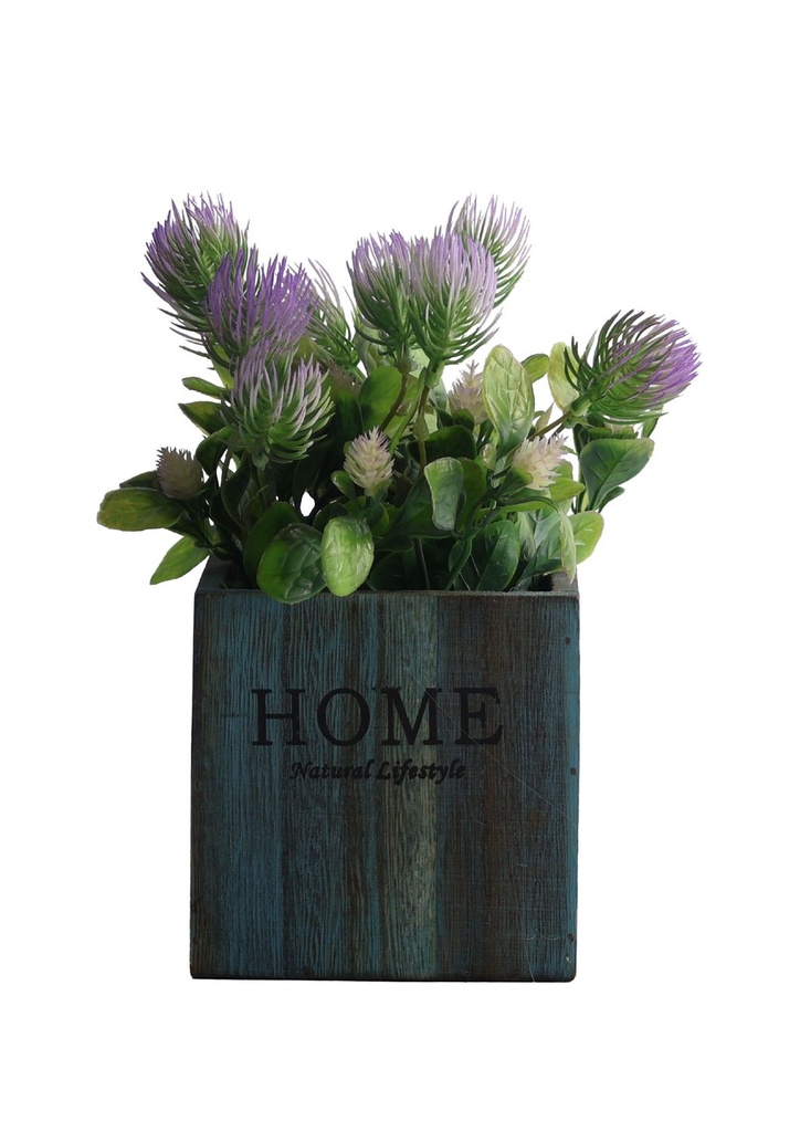 Pozuelo de flores artificiales - Pequeño macetero decorativo