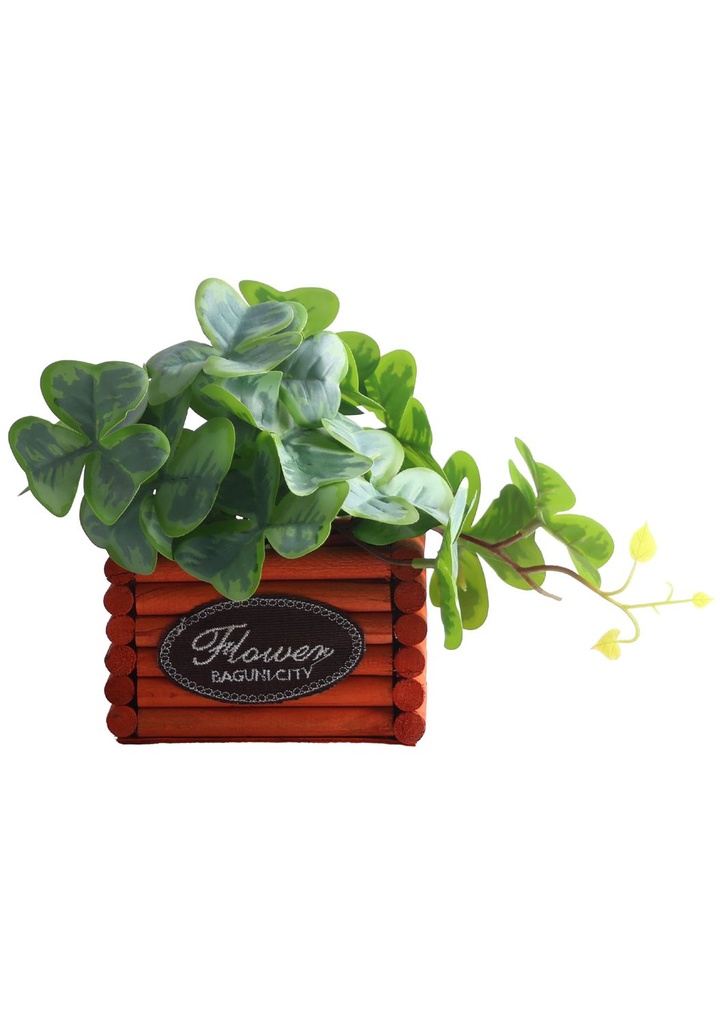 Pozuelo de flores artificiales - Pequeño macetero decorativo