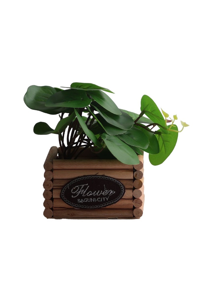 Pozuelo de flores artificiales - Pequeño macetero decorativo