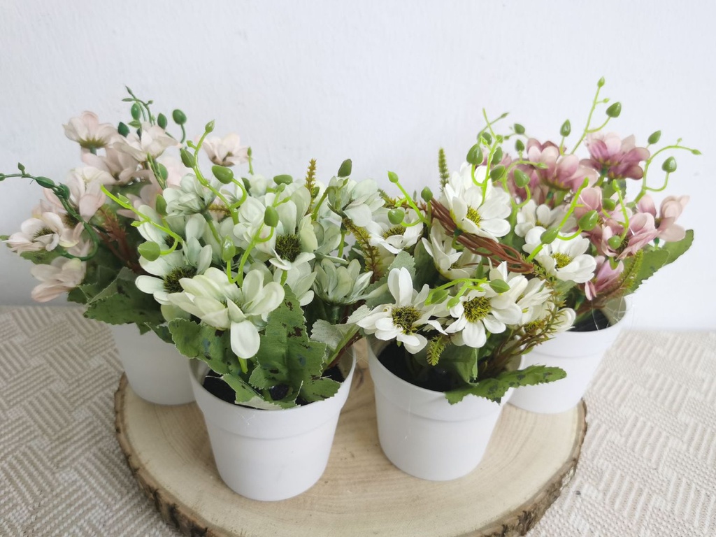 Planta artificial pequeña en maceta - Bonsái decorativo