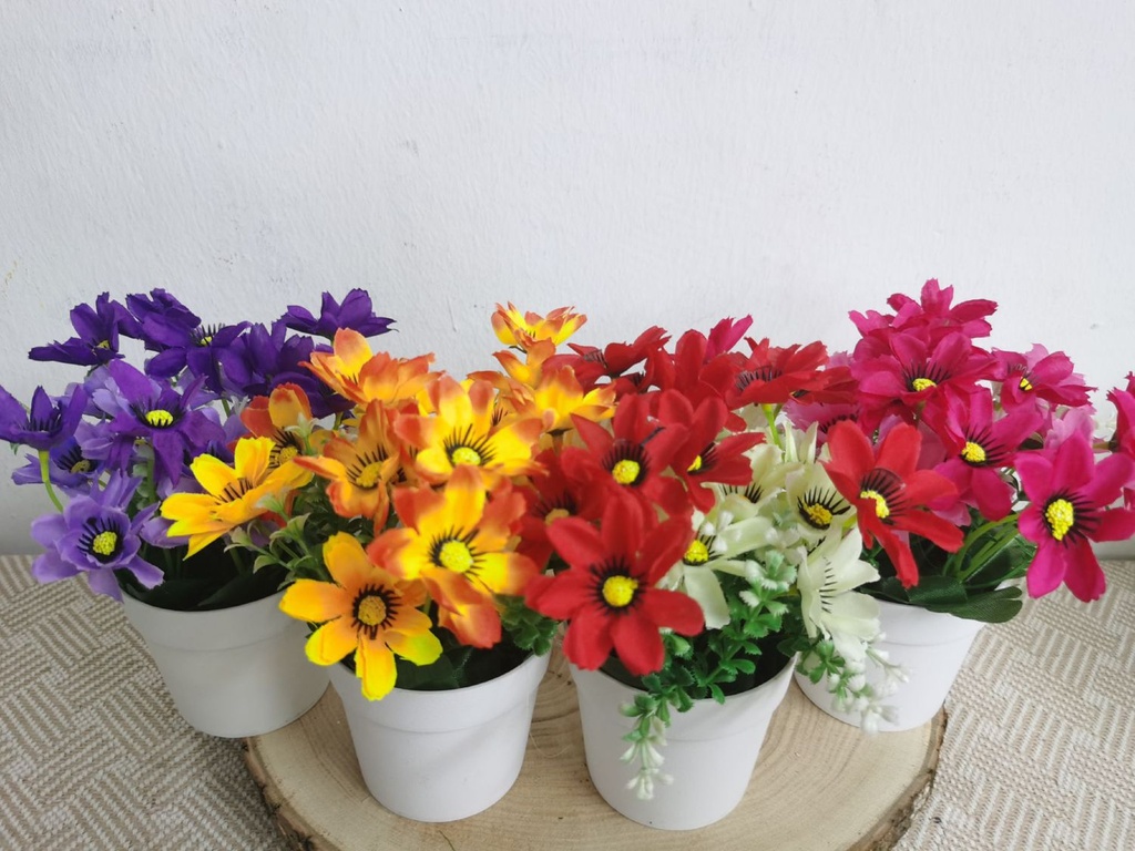 Planta artificial pequeña en maceta - Bonsái decorativo