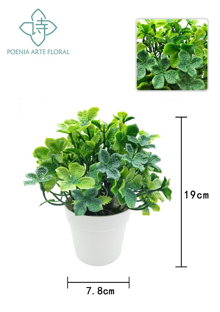 Bonsái artificial de violeta - Planta decorativa