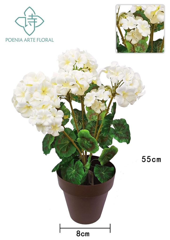 Planta de begonia en maceta de 55 cm - Accesorios para decoración