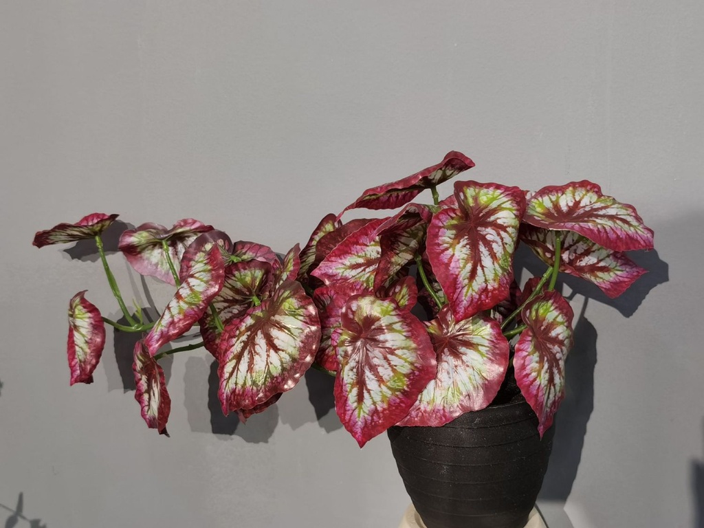 Bonsái artificial de hoja de taro colgante - Planta decorativa
