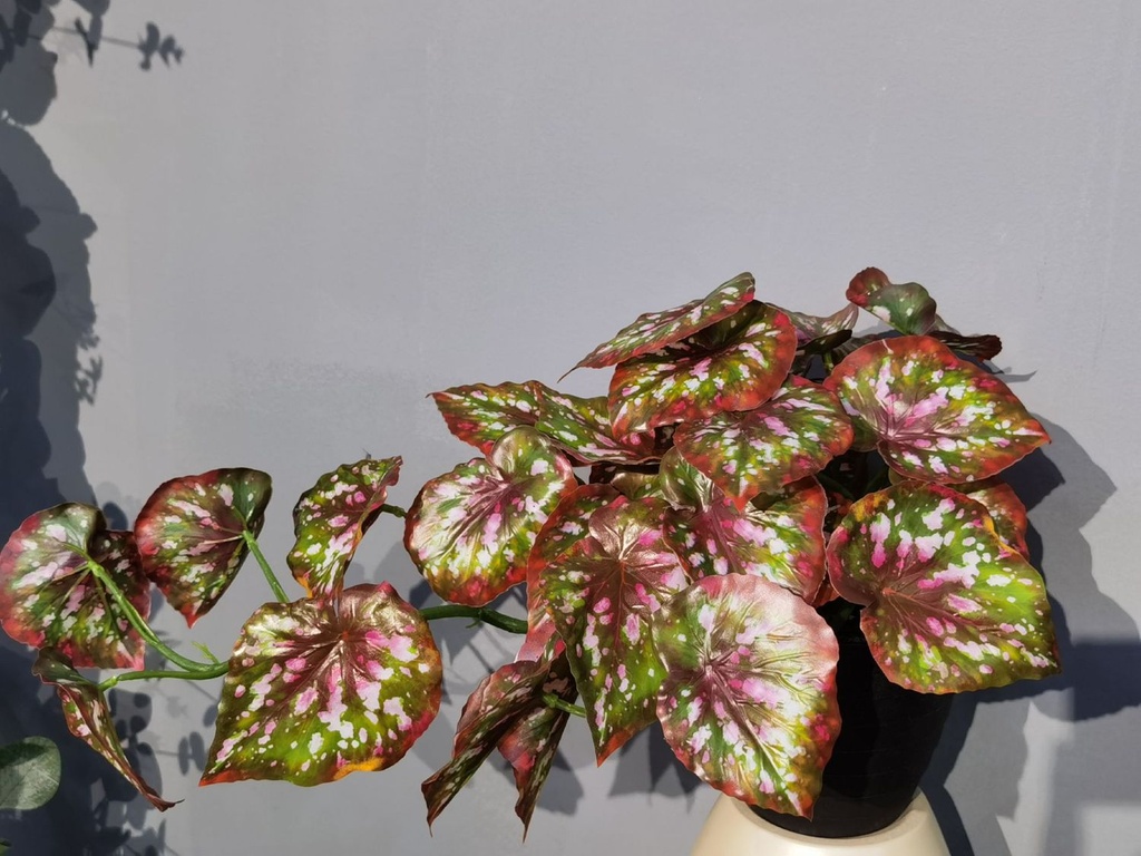 Bonsái artificial de hoja de taro colgante - Planta decorativa