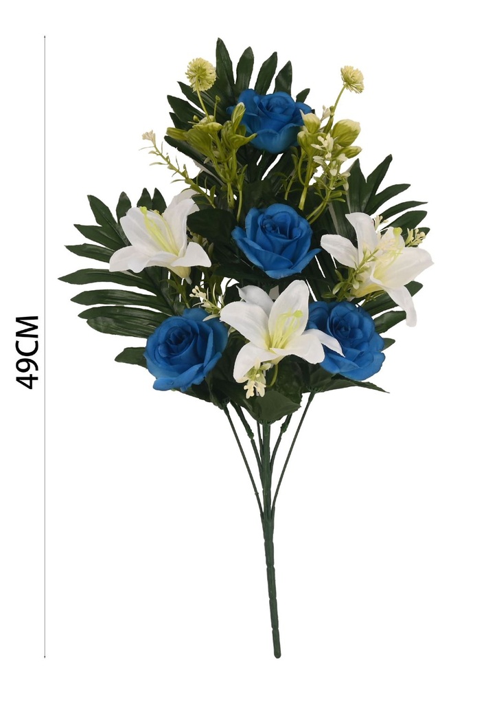 Ramo de flores de seda - 6101074 Azul (8435588805990)