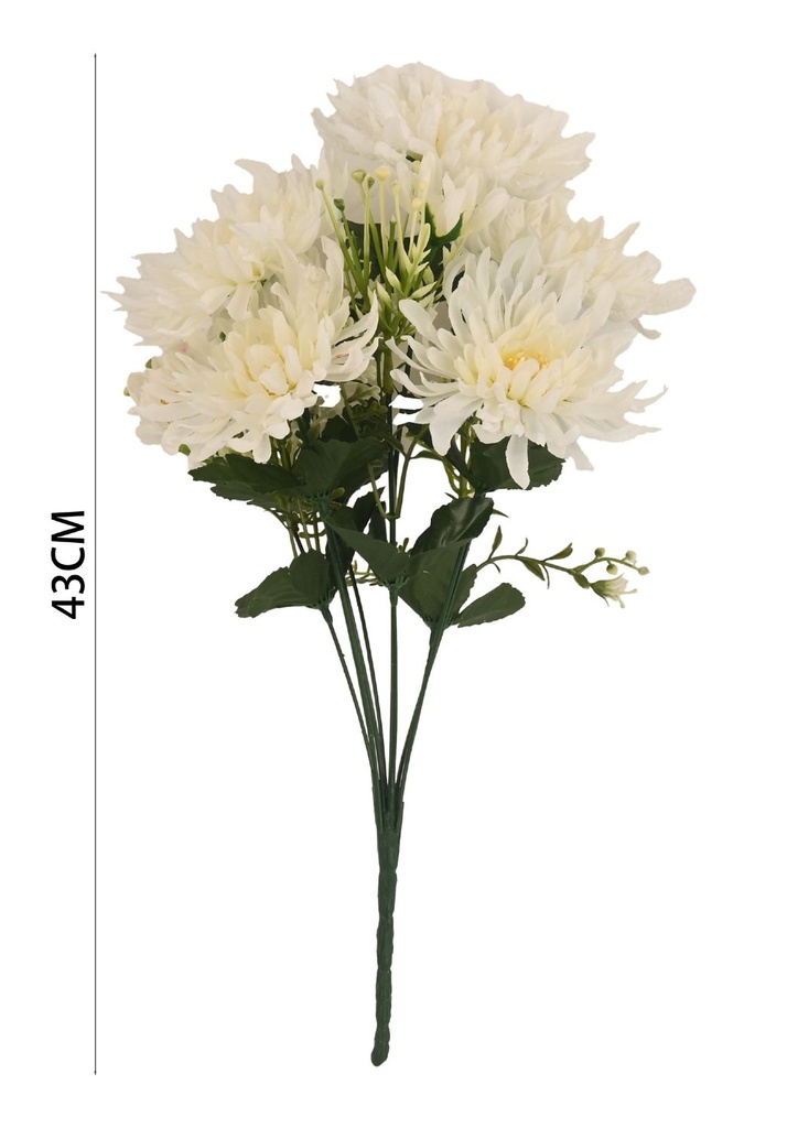 Ramo de flores de seda - 6101075 Blanco (8435588806003)