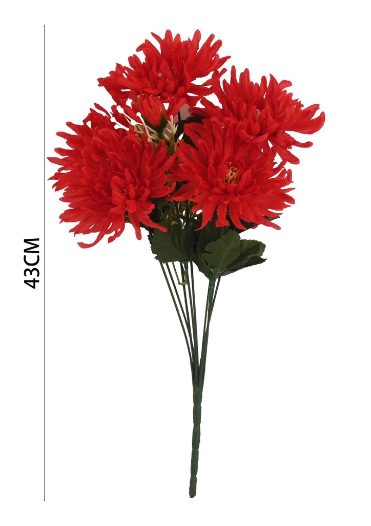 Ramo de flores de seda - 6101075 Rojo (8435588806003)